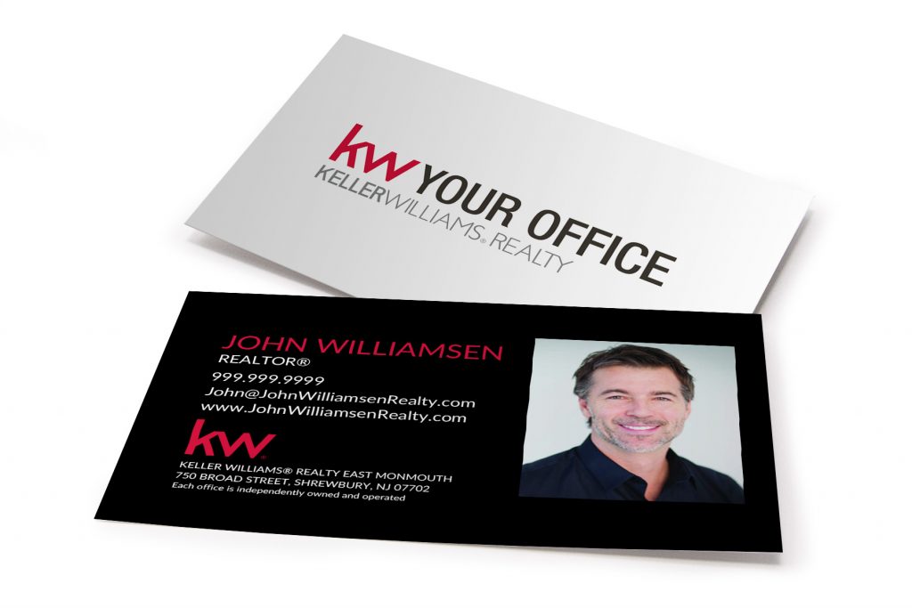 Simple Black KW Business Card w/Photo