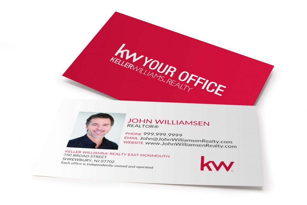 White KW Business Card w/Photo