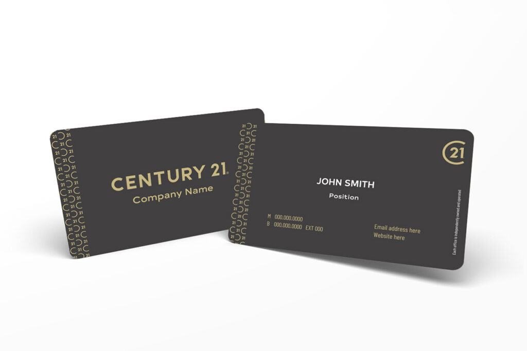 Black Border Century 21 Business Card