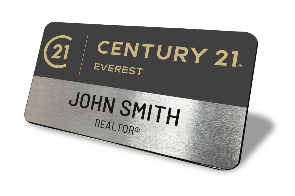 No Frame Name Tag -  Century 21 Everest 1.5x3 Name Tag