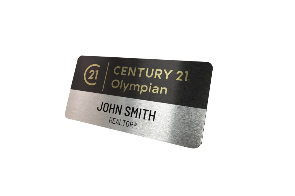 No Frame Name Tag - Century 21 1.5x3 Name Tag